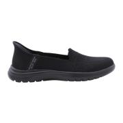 Skechers Klassiska Mocassin Skor för Män Black, Dam