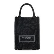 Versace Athena Broderad Mini Handväska Black, Herr