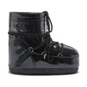 Moon Boot Låg Glitter Icon Sneakers Black, Dam