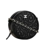 Chanel Vintage Pre-owned Laeder axelremsvskor Black, Dam