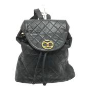 Chanel Vintage Pre-owned Laeder ryggsckar Black, Dam