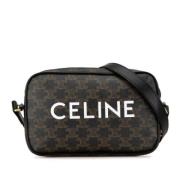 Celine Vintage Pre-owned Plast axelremsvskor Black, Dam