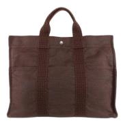 Hermès Vintage Pre-owned Canvas totevskor Brown, Dam