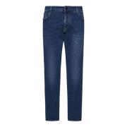 Hand Picked Blå Slim-Fit Stretch Denim Jeans Blue, Herr