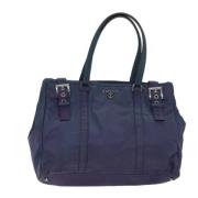 Prada Vintage Pre-owned Tyg totevskor Purple, Dam