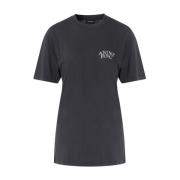 Anine Bing Vintage Black Walker Tee Band Black, Dam