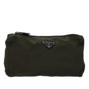 Prada Vintage Pre-owned Tyg kuvertvskor Green, Dam