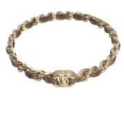 Chanel Vintage Pre-owned Metall armband Yellow, Dam