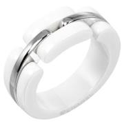 Chanel Vintage Pre-owned Metall ringar White, Unisex