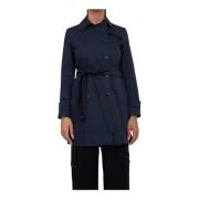 Marella Stilig Trenchcoat för Kvinnor Blue, Dam