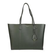 Tory Burch Trippel fack Tote Väska Green, Dam