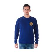 Versace Hoodie Sweatshirt Blue, Herr