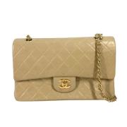 Chanel Vintage Pre-owned Laeder chanel-vskor Beige, Dam