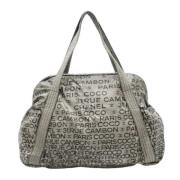 Chanel Vintage Pre-owned Tyg chanel-vskor Gray, Dam