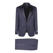 Canali Blå Kostym Elegant Stil Blue, Herr