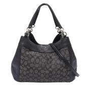 Coach Pre-owned Pre-owned Canvas handvskor Black, Dam