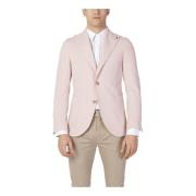 Mulish Rosa Blazer Knappar Revers Pink, Herr