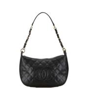 Chanel Vintage Pre-owned Laeder axelremsvskor Black, Dam