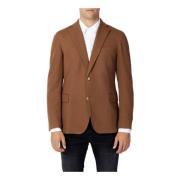 Mulish Brun Knappad Blazer Höst/Vinter Herr Brown, Herr