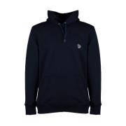 PS By Paul Smith Svart Zebra Patch Hoodie Blue, Herr