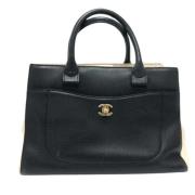 Chanel Vintage Pre-owned Laeder totevskor Black, Dam