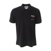 Moschino Trust Love Polo Shirt Black, Herr