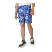 Tommy Hilfiger Blommigt Herr Bomullsshorts Blue, Herr