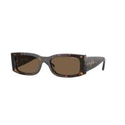 Vogue Brun Ram Mörkbruna Linser Solglasögon Brown, Unisex