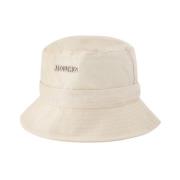 Jacquemus Beige Bomull Bucket Hat - Streetwear Beige, Unisex