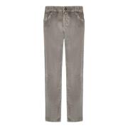 Hand Picked Beige Corduroy Slim-Fit Byxor Beige, Herr