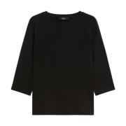 Max Mara Weekend Klassisk Boatneck Skjorta Black, Dam