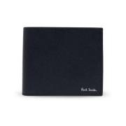 Paul Smith Svart Läder Bi-Fold Plånbok Black, Herr