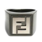 Fendi Vintage Pre-owned Metall ringar Black, Herr