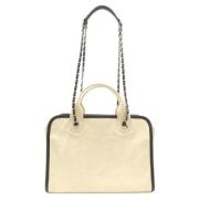 Chanel Vintage Pre-owned Laeder chanel-vskor Beige, Dam