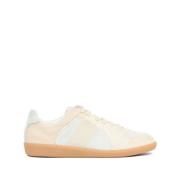 Maison Margiela Låg-Top Läder Sneakers Beige, Herr