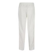 Brunello Cucinelli Vita Bomull Velvet Byxor Aw24 White, Herr