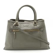 Gucci Vintage Pre-owned Laeder gucci-vskor Gray, Dam