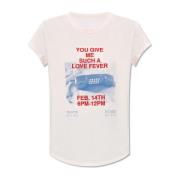 Zadig & Voltaire T-shirt med Woop-logotyp Pink, Dam