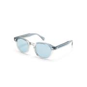 Moscot Lemtosh SUN Light Blue Grey Sunglasses Blue, Unisex