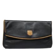 Celine Vintage Pre-owned Laeder kuvertvskor Black, Dam