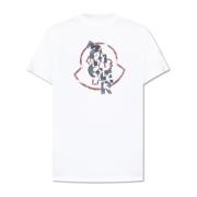 Moncler T-shirt med logotyp White, Herr