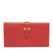 Hermès Vintage Pre-owned Laeder plnbcker Red, Dam