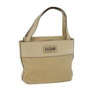 Celine Vintage Pre-owned Canvas handvskor Beige, Dam