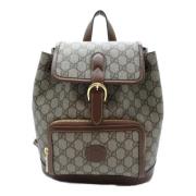 Gucci Vintage Pre-owned Canvas axelremsvskor Beige, Dam