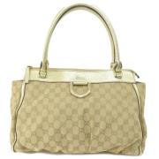 Gucci Vintage Pre-owned Canvas totevskor Yellow, Dam