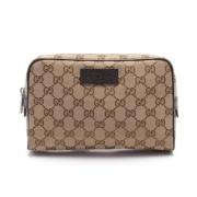 Gucci Vintage Pre-owned Canvas crossbodyvskor Beige, Dam