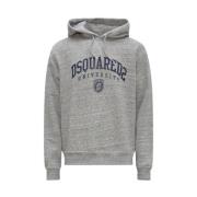 Dsquared2 Snygg Stickad Tröja för Män Gray, Herr