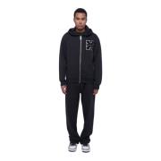 John Richmond Hoodie med dragkedja Black, Herr