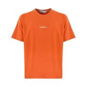 Stone Island Casual Bomull T-shirt Orange, Herr