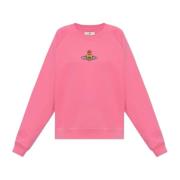 Vivienne Westwood Sweatshirt med Logo Pink, Dam